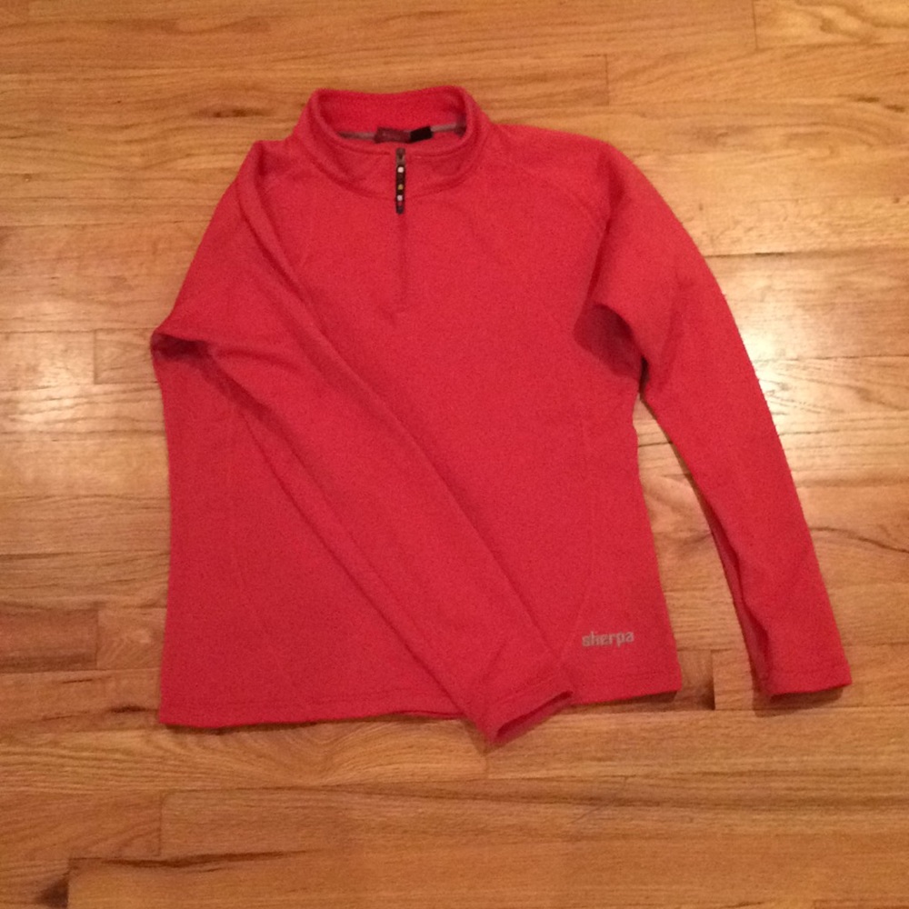 Sherpa Dark Pink Quarter Zip Top